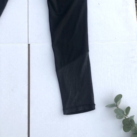 RBX Black Panel Ankle Cropped Leggings Size Medium - Picture 7 of 8